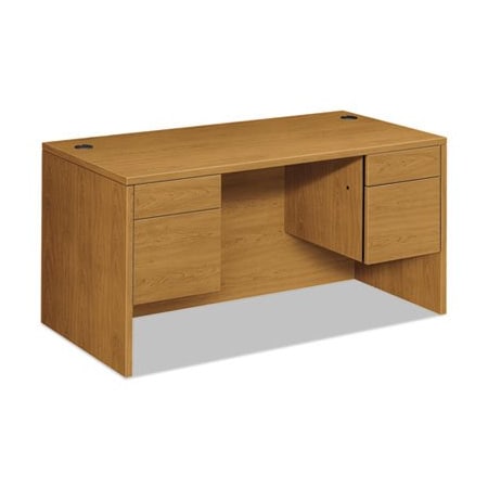 Hon HON, 10500 SERIES 3/4 HEIGHT DOUBLE PEDESTAL DESK, 60W X 30D X 29.5H, HARVEST 10573CC